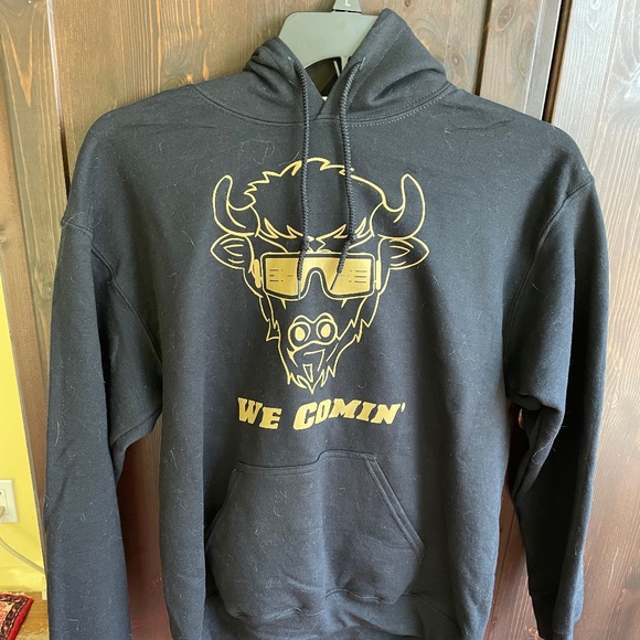 PRICE DROP -NWOT! Univ of Colorado Buffs Black Hoodie Sweatshirt  - Size: Small - Picture 4 of 5